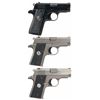 Image 2 : Collector's Lot of Three Colt Mustang Semi-Automatic Pistols