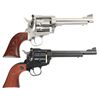 Image 2 : Two Ruger New Model Single Action Revolvers with Original Cases
