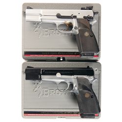 Two Browning Pistols with Cases