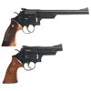 Image 2 : Two Cased Smith & Wesson Model 57 Target Double Action Revolvers