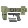 Image 1 : Beretta M9 Semi-Automatic Pistol with Web Belt, Holster, Magazine Pouch and 2 Extra Magazines