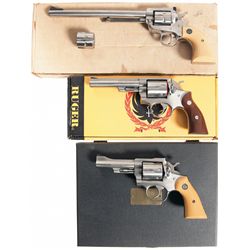 Three Ruger Revolvers