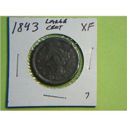 1843 LARGE CENT