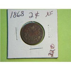 1868 2 CENT COPPER