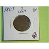Image 1 : 1867 2 CENT COPPER