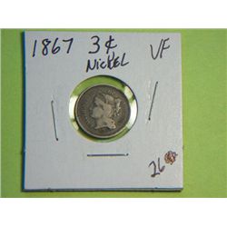 1867 3 CENT NICKEL