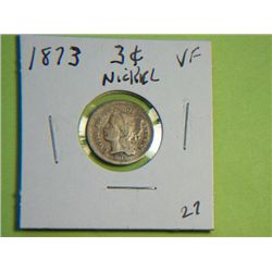 1873 3 CENT NICKEL