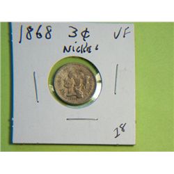 1868 3 CENT NICKEL