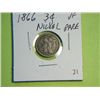 Image 1 : 1866 3 CENT NICKEL