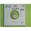 Image 1 : 1852 3 CENT SILVER