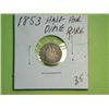 Image 1 : 1853 1/2 DIME
