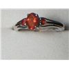 Image 1 : PLATNIUM OVERLAY SILVER MEXICAN FIRE RING SIZE 8