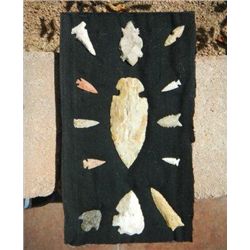 Group of ten arrowheads