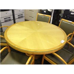 MAPLE INLAYED CONFERENCE TABLE WITH CUSTOM MAPLE