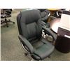 Image 1 : BLACK LEATHER HIGHBACK EXECUTIVE CHAIR (S2)