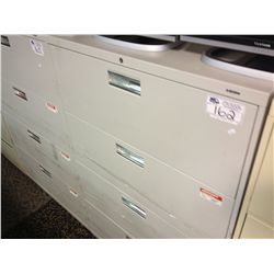 GREY 4 DRAWER LATERAL FILE CABINET