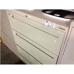 GREY 4 DRAWER LATERAL FILE CABINET