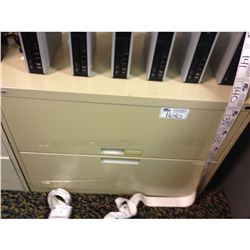 BEIGE 2 DRAWER LATERAL FILE CABINET
