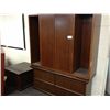 Image 1 : DARK WALNUT CREDENZA, HUTCH & COFFEE TABLE