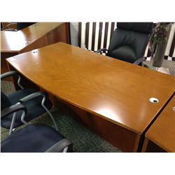 CHERRY DOUBLE PEDESTAL DESK