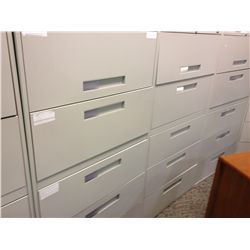 GLOBAL 5 DRAWER LATERAL GREY FILING CABINET