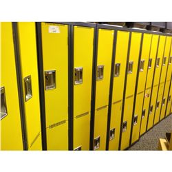 1 BANK DOUBLE LOCKER YELLOW