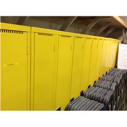 1 BANK SINGLE LOCKER YELLOW