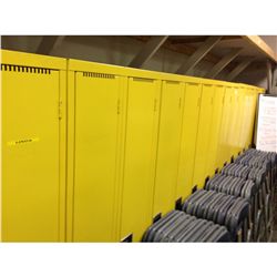 1 BANK SINGLE LOCKER YELLOW