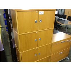 MAPLE 8 DOOR STORAGE CABINET