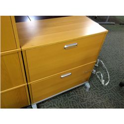 MAPLE 2 DRAWER LATERAL FILE CABINET