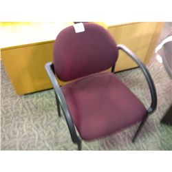 BURGANDY STACKING CHAIR
