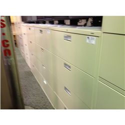 BEIGE 4 DRAWER LATERAL FILE CABINET