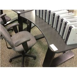 WINSTED BOWFRONT COMPUTER DESK