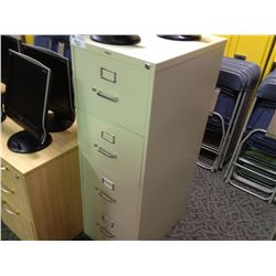 BEIGE 4 DRAWER LEGAL FILE CABINET