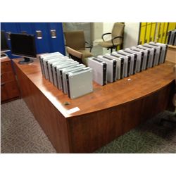 CHERRY BOWFRONT CORNER DESK