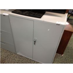 GREY 2 DOOR STORAGE CABINET