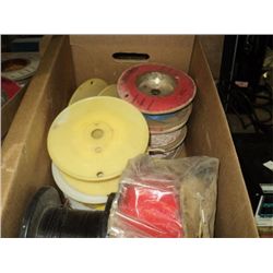 BOX: SPOOLS OF WIRE