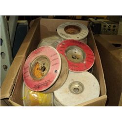 BOX: ASSORTED SPOOLS OF WIRE