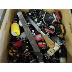 BOX OF ELECTRICAL HARDWARE