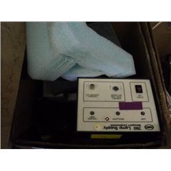 BOX OF MISC NRC LAMP SUPPLY AND PARTS