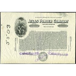 Atlas Powder Company Proof.