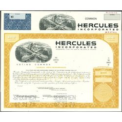 Hercules Inc. Certificate Group,