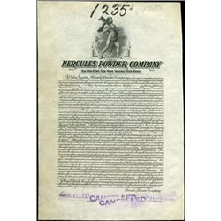 Hercules Powder Co. Bond Proof,