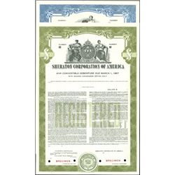 Sheraton Corporation of America Bonds,