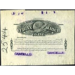 Vulcan Match Co., Inc. Proof.