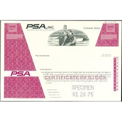 PSA, Inc. Stock Specimens (2),