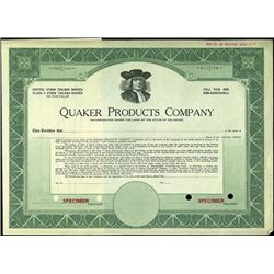Quaker Products Company,