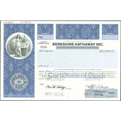 Bershire Hathaway Inc. Class B Shares,