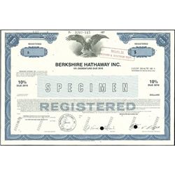 Berkshire Hathaway Inc. Registered Bond,