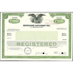 Berkshire Hathaway Inc. Registered Bond,